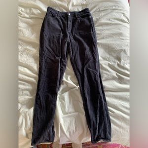 BDG black corduroy mom high rise pants